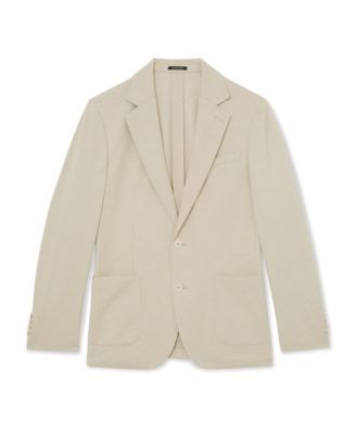 Men's Gerrard Tailored Fit Textured Jersey Single-Breasted Suit Blazer