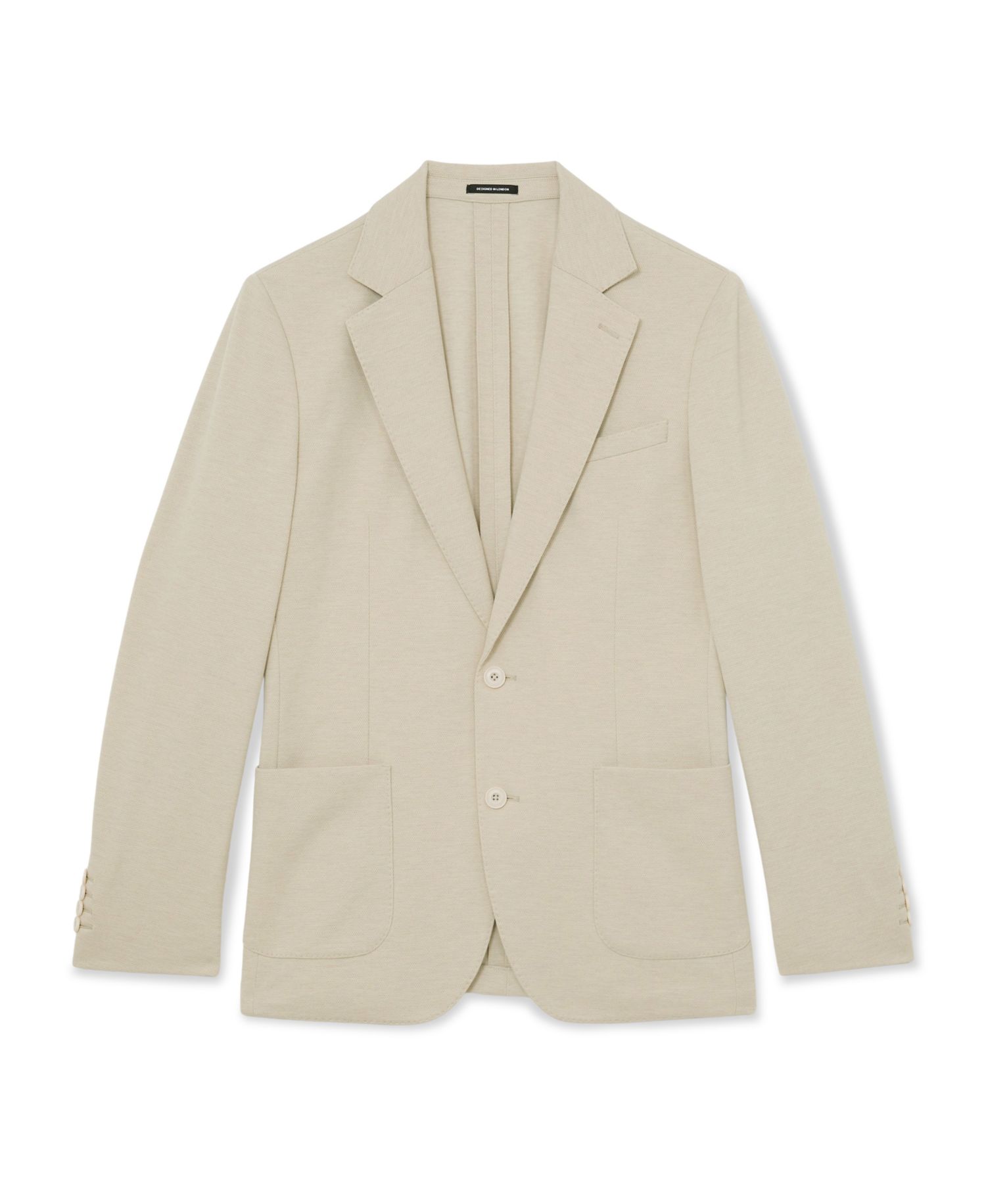 Мужской однобортный костюм-блейзер из текстурированного джерси Gerrard Tailored Fit