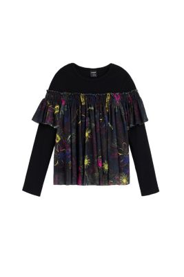 Girls's Floral Print T-Shirt