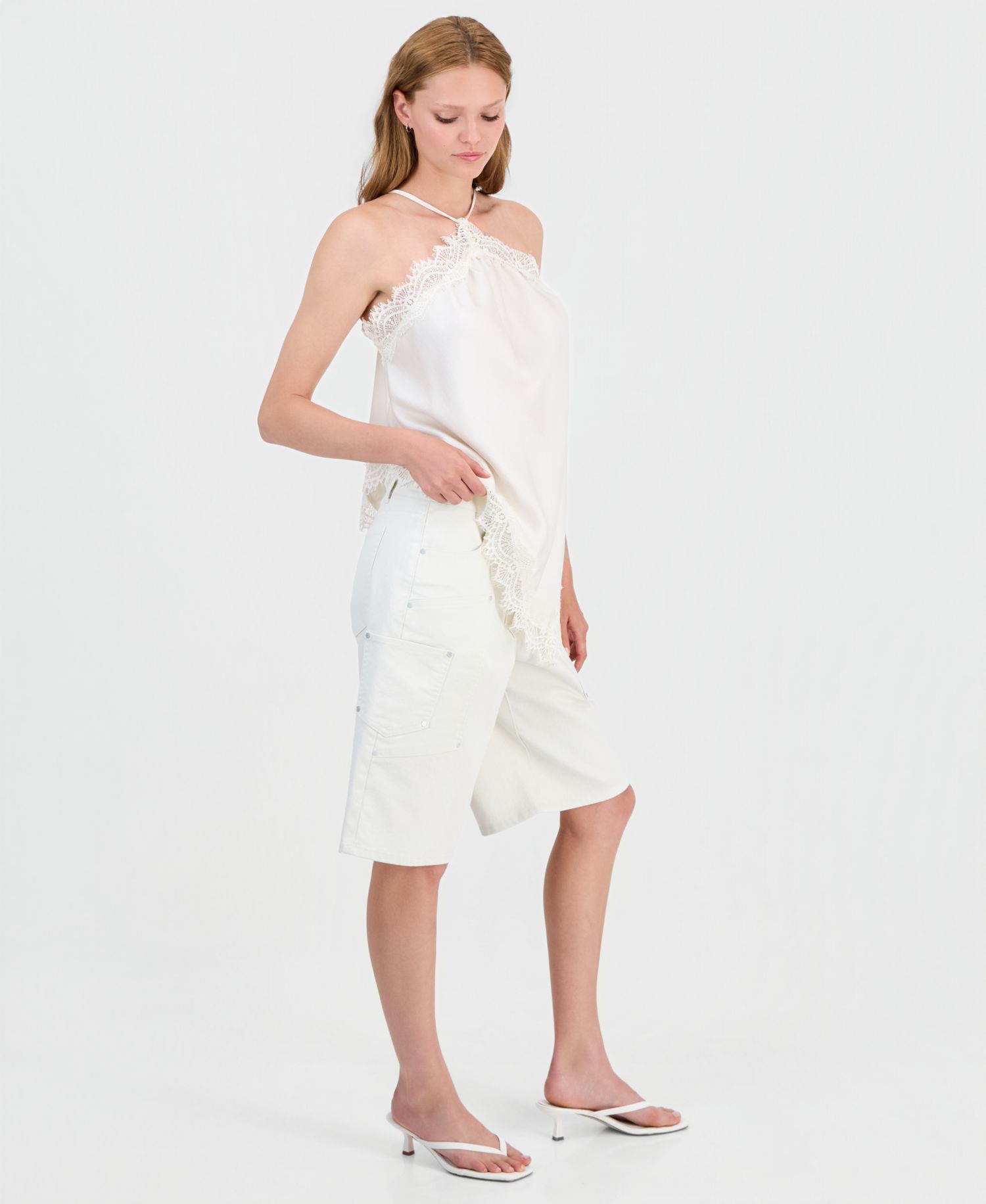 Women's Denim Cargo Shorts