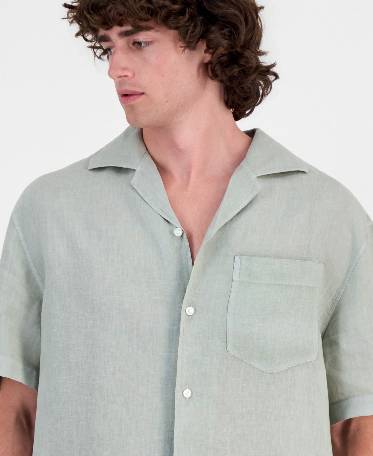 HUGO by Men's Exolino Short-Sleeve Linen Shirt