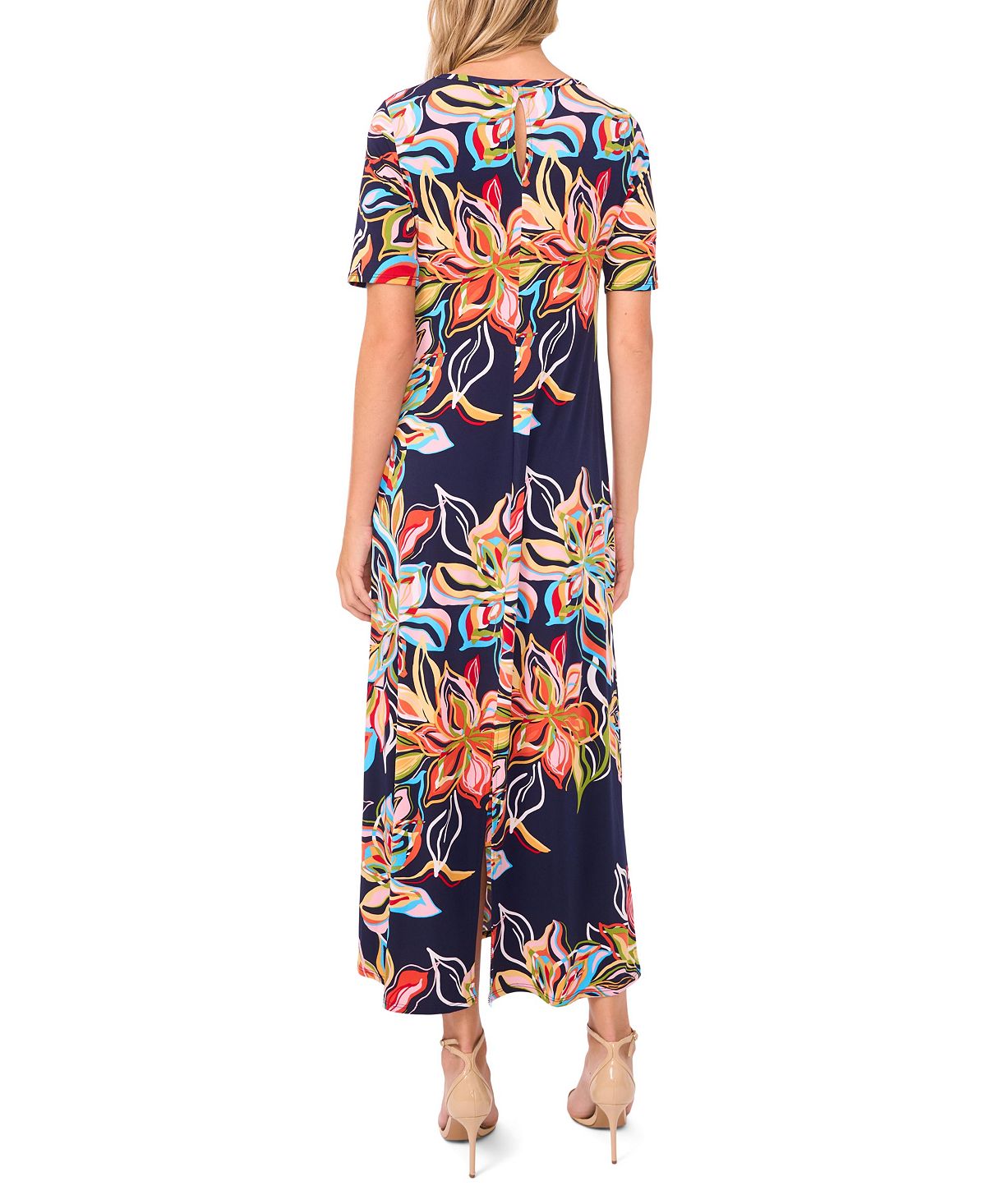Vince Camuto Women's Printed Crewneck Dress view 3 — MAYCSS fashion products