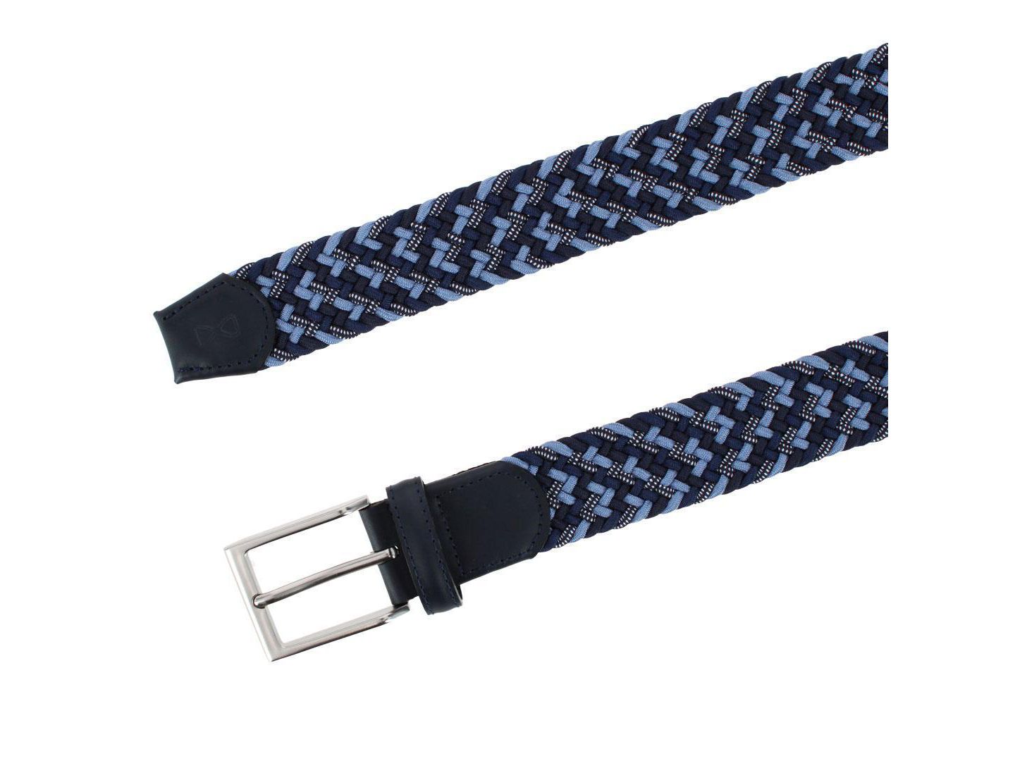 Мужской ремень TRAFALGAR Edward European Weave Golf Braided Belt, цвет: Синий — фото 3