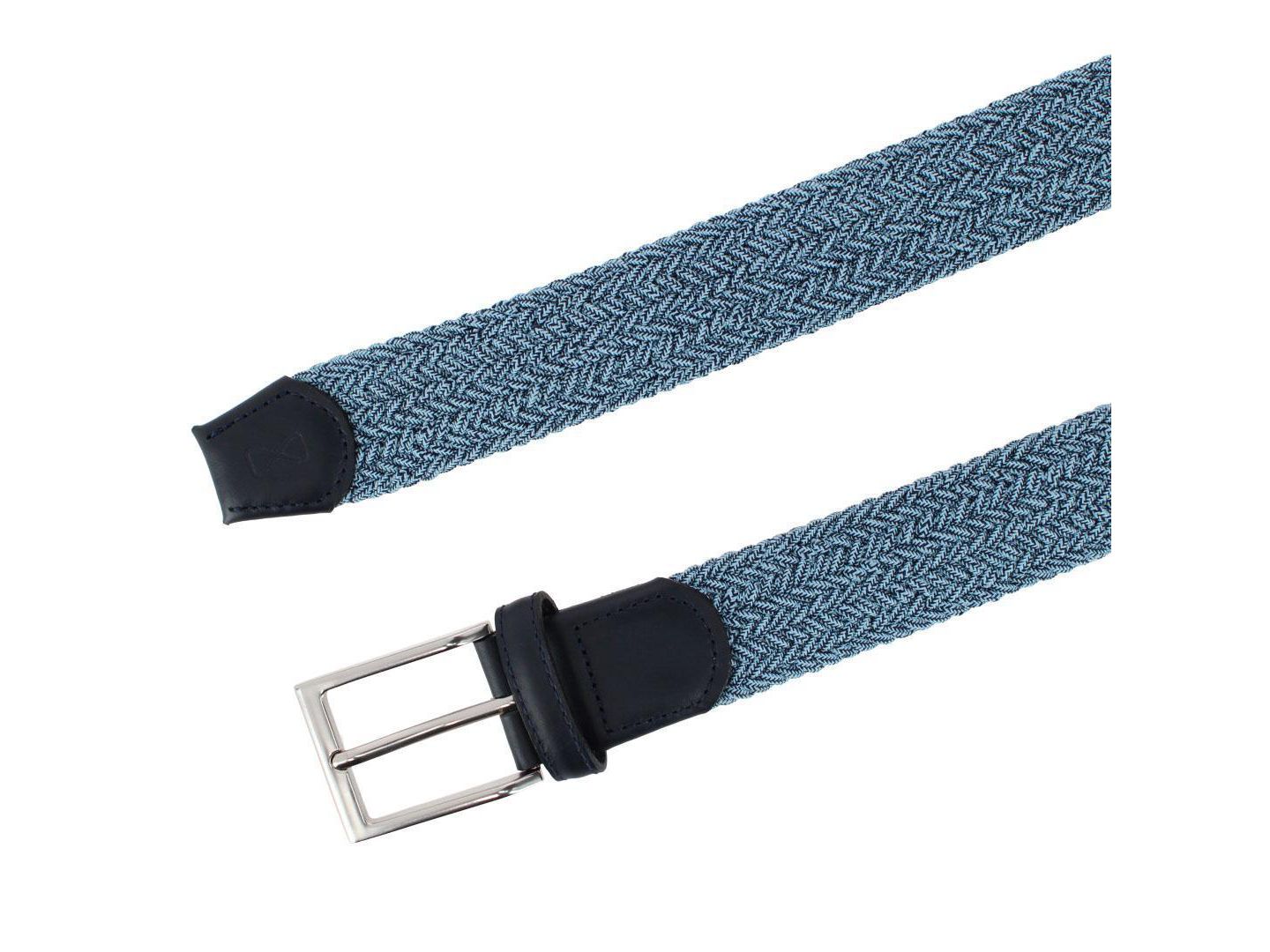 Мужской ремень TRAFALGAR Madden Marble Weave 35mm Golf Stetch Belt, цвет: Синий — фото 3