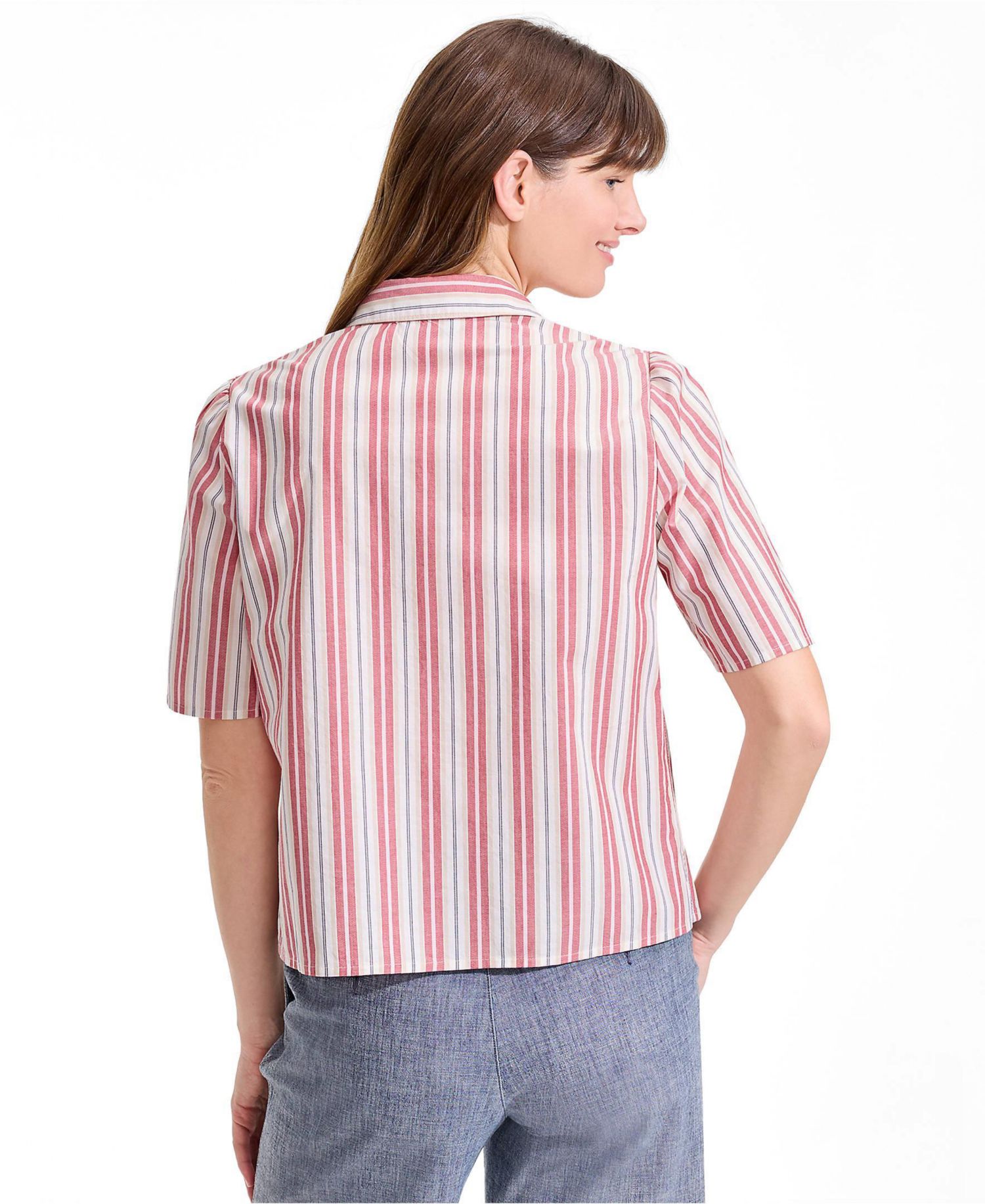 Women's Poplin Button Front Shirt