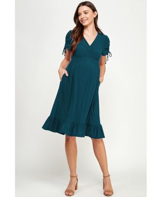 Hello Miz A Line Maternity Wrap Dresses | Macy's