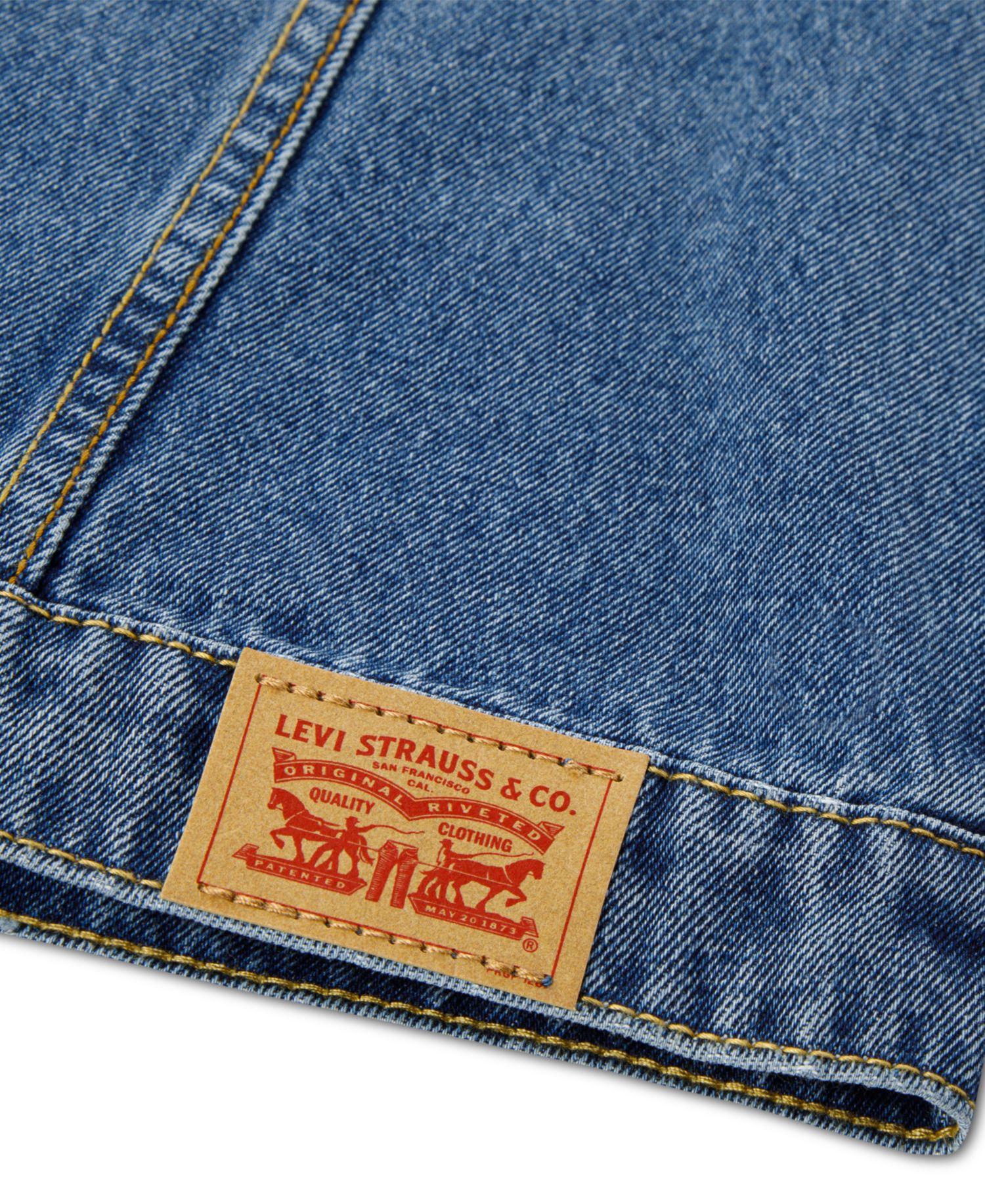 Girls' 4-6X Patched Denim Trucker Jacket