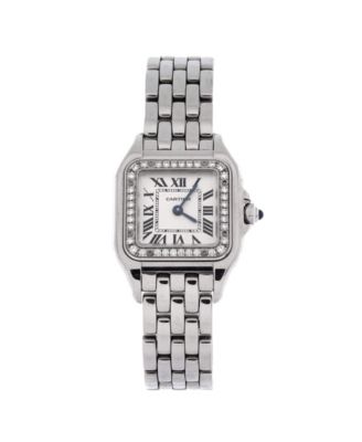 Panthere de Cartier Quartz Watch in Stainless Steel with Diamond Bezel 22mm