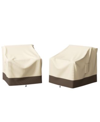 Waterproof Patio Chair Covers, Heavy Duty Outdoor Lounge Chair Covers, 2 Pack