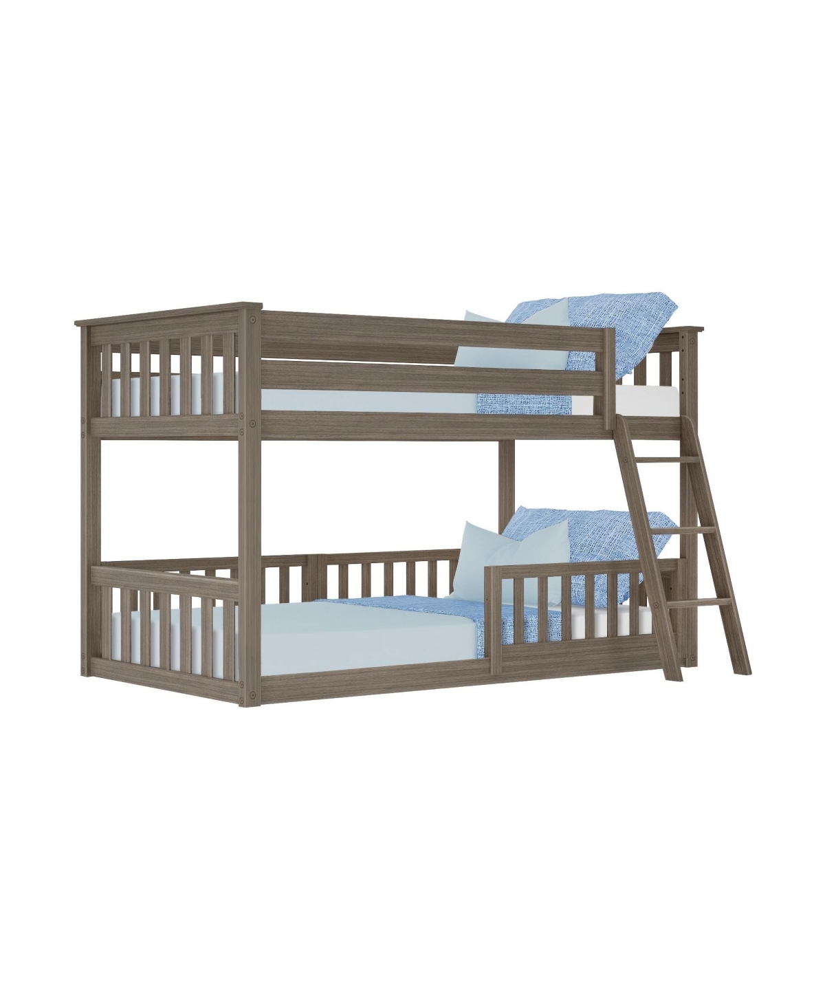 Max & Lily Twin over Low Bunk with Single Guard Rail