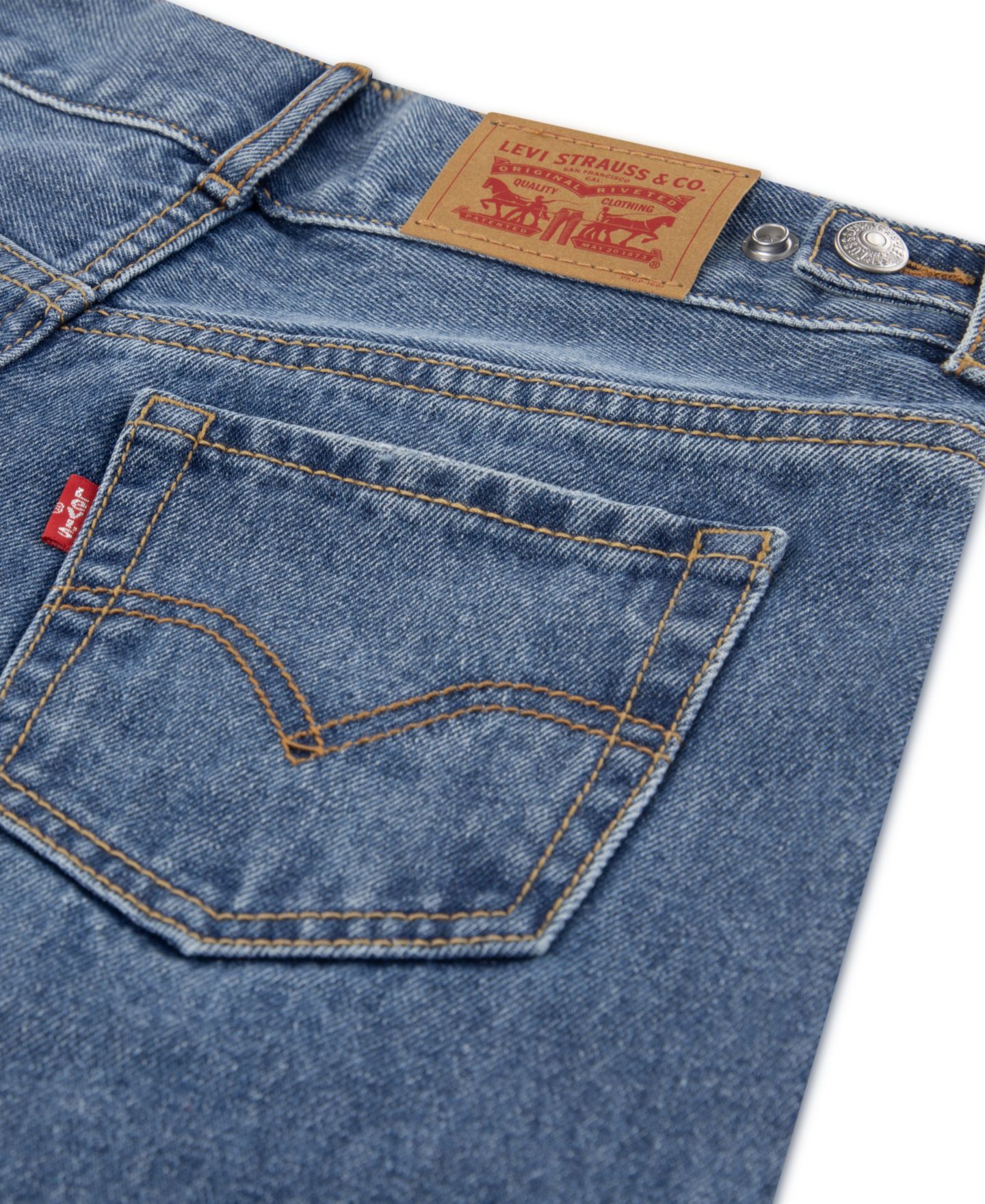 Джинсы Levi's Cinched High-Rise Baggy Jeans для девочек, цвет: Evie — фото 4