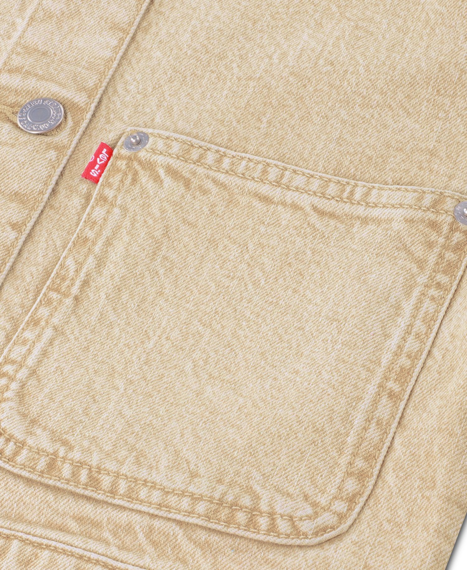 Girls' 7-16 Studded Denim Trucker Jacket