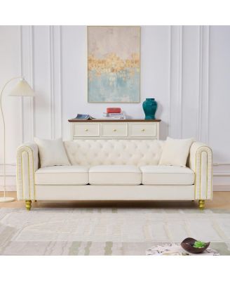  86" Modern Velvet Loveseat Sofa
