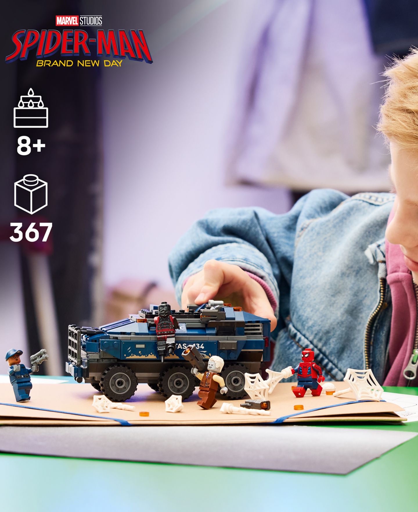 Детский конструктор LEGO® Marvel Spider-Man Prison Transport Chase 76349 367-Piece Building Set, Ages 8+ — фото 2