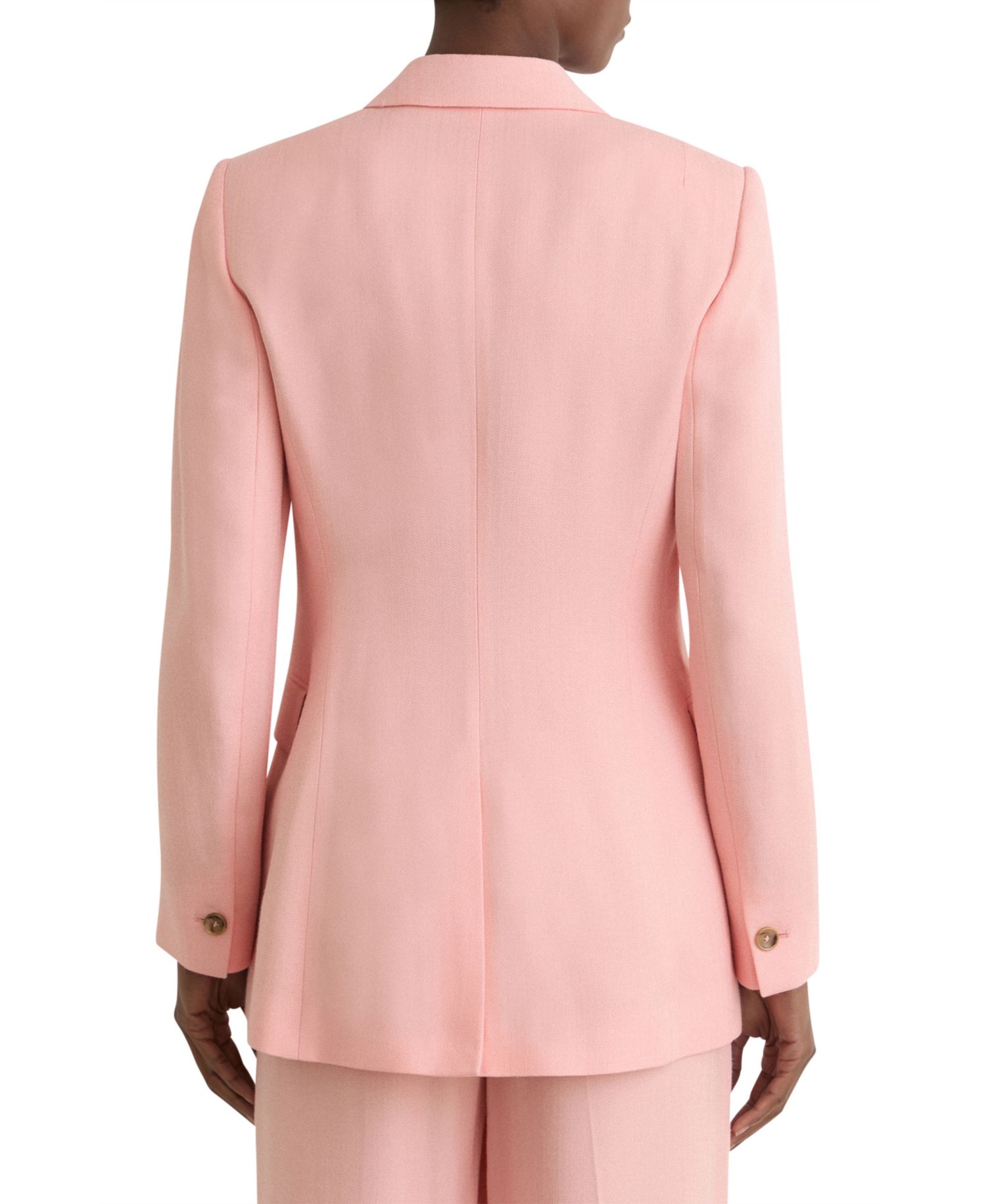 Women's Double-Breasted Peak-Lapel Suit Blazer