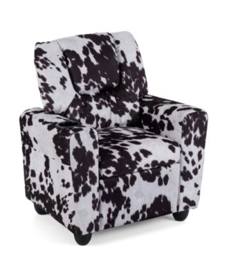 Toddler Reclining Chair with Cup Holder, Push Back Kids Armchair Seating