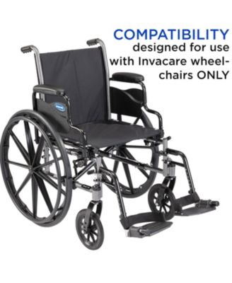 Wheelchair Legrest with Heel Loops, Adjustable Length, Swing Away Design and Flip Up Footplate