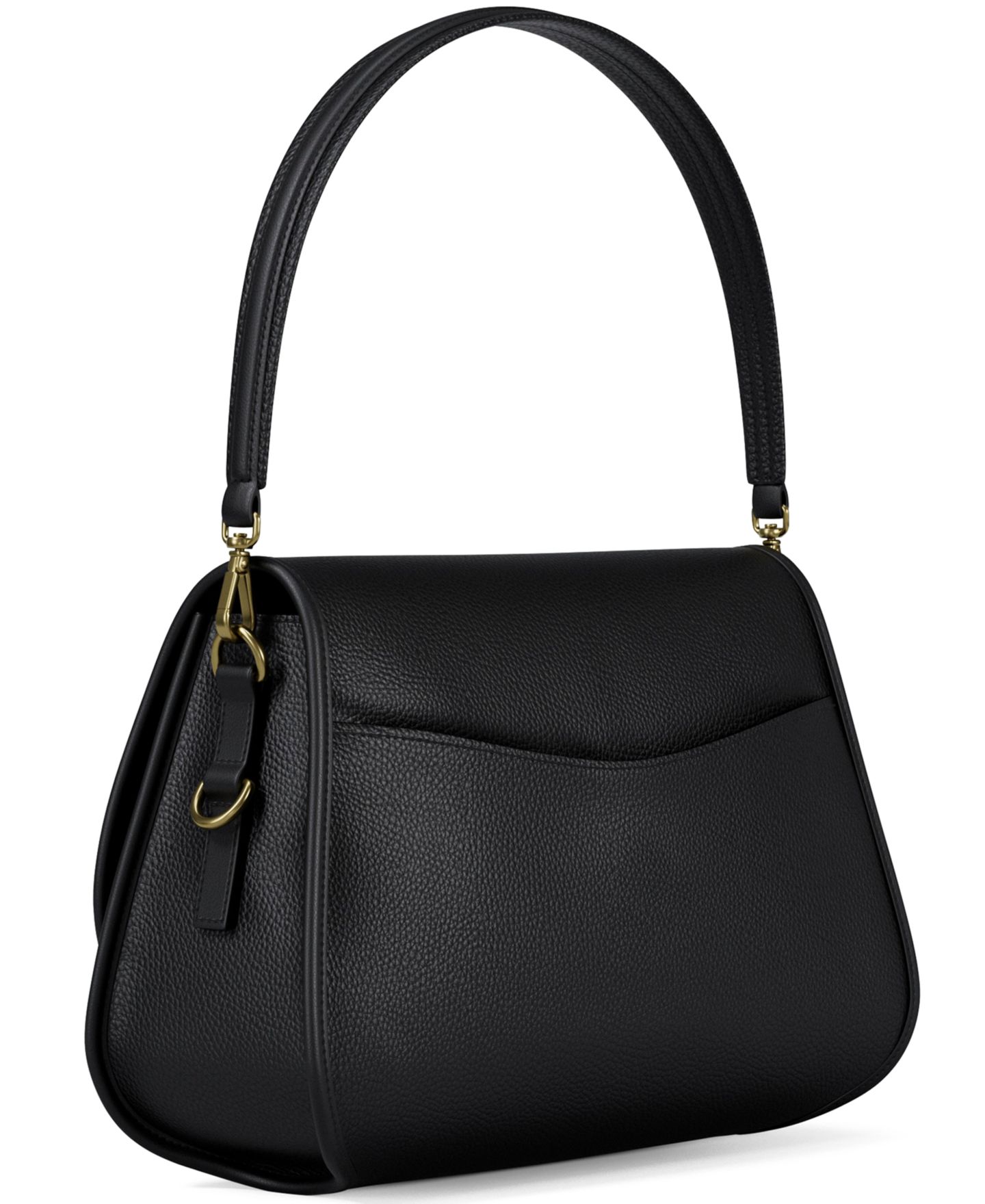 Женская сумка Michael Kors Medium Convertible Messenger Handbag, цвет: Чёрный — фото 4