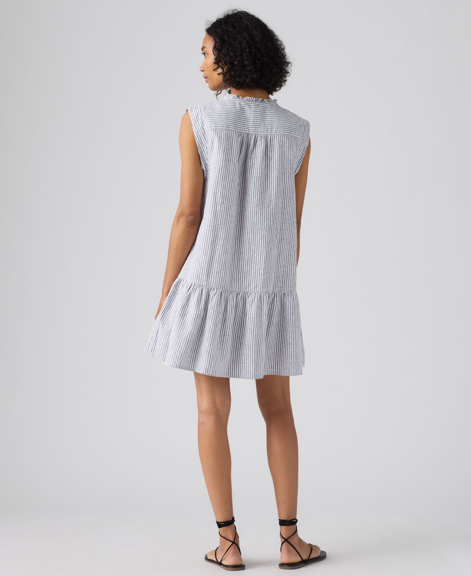 Premium Women's Linen-Blend Solara Sleeveless Dress