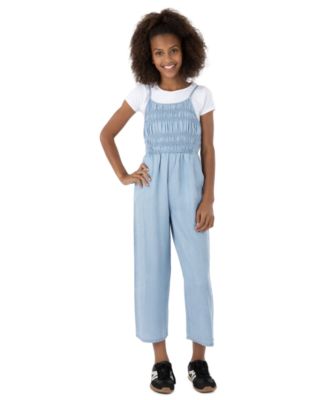 Girls' 7-16 Short-Sleeve T-Shirt and Jumpsuit, 2-Piece Set