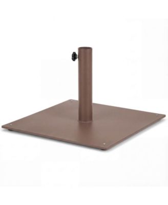 20" Square Patio Umbrella Base Weighted 35 LBS Outdoor Market Stand Footpads