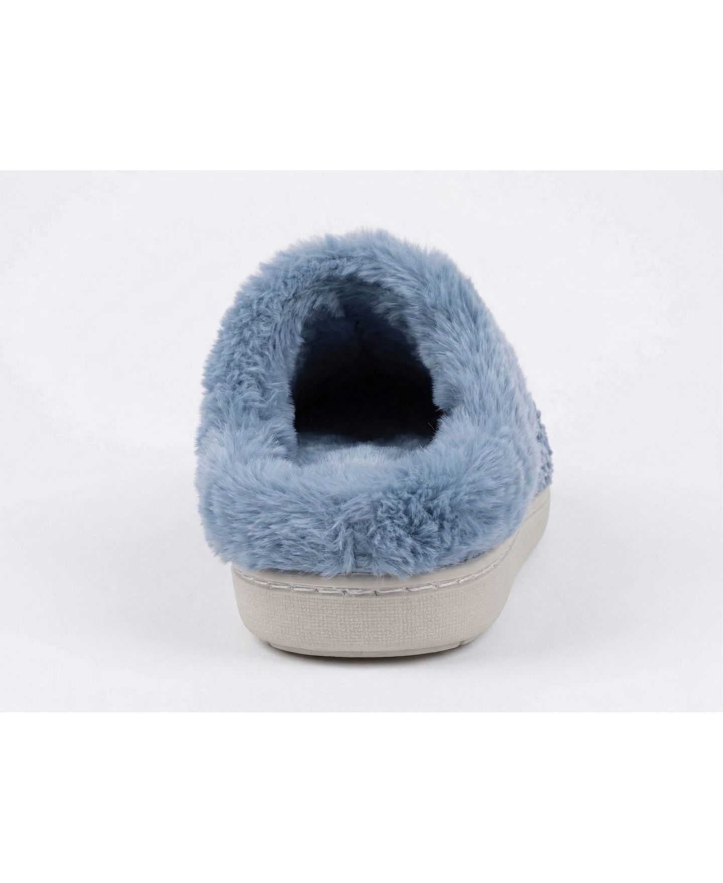Женские тапочки Badgley Mischka Women s Knit House Slippers, Plush Lined Slip On, цвет: Синий — фото 3