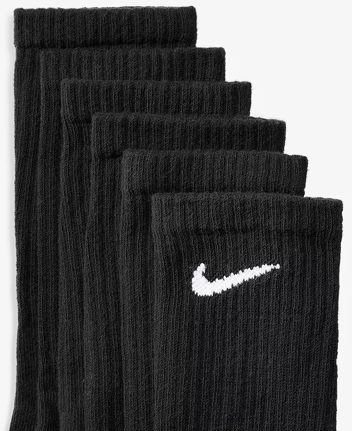 Unisex Everyday Cushioned Cotton Crew Socks, 6-Pack - thumbnail 8