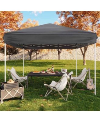 10x10 Pop Up Canopy Tent With 4 Sandbags And Carrying Bag For Camping, Parties
