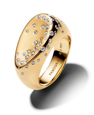 Stone-Set Oval Domed Signet Ring