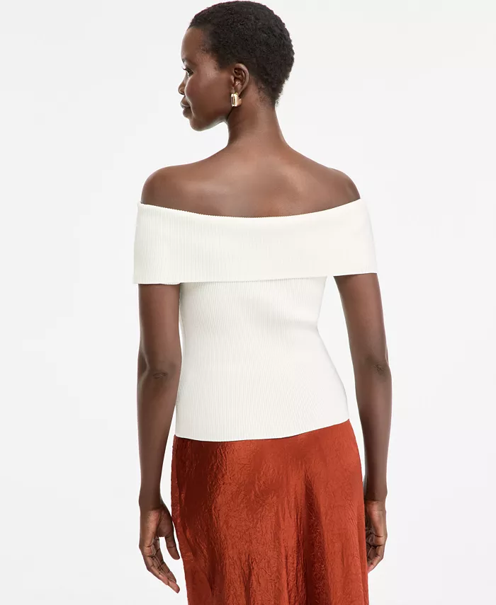 Women's Off-The-Shoulder Sweater - thumbnail 3