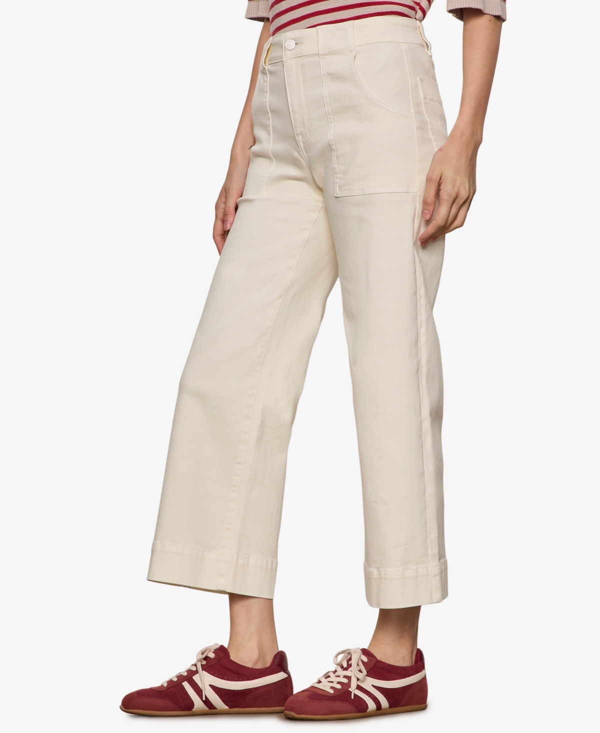 Sanctuary Petite Cotton-Blend Insider Crop Pants