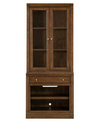 Amren 32" Wood Base with Drawer and Open Storage Hutch
