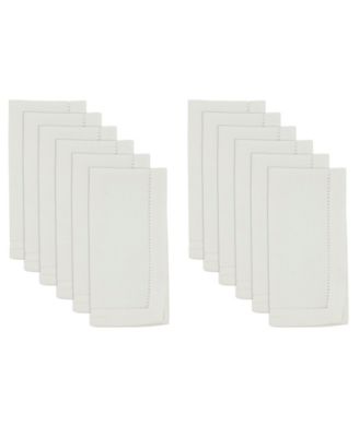 Hemstitched Border Napkins, Set of 12