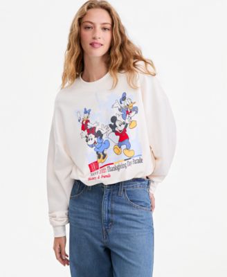 Women's Mickey & Friends 100th Thanksgiving Day Parade Bubble Hem Sweatshirt