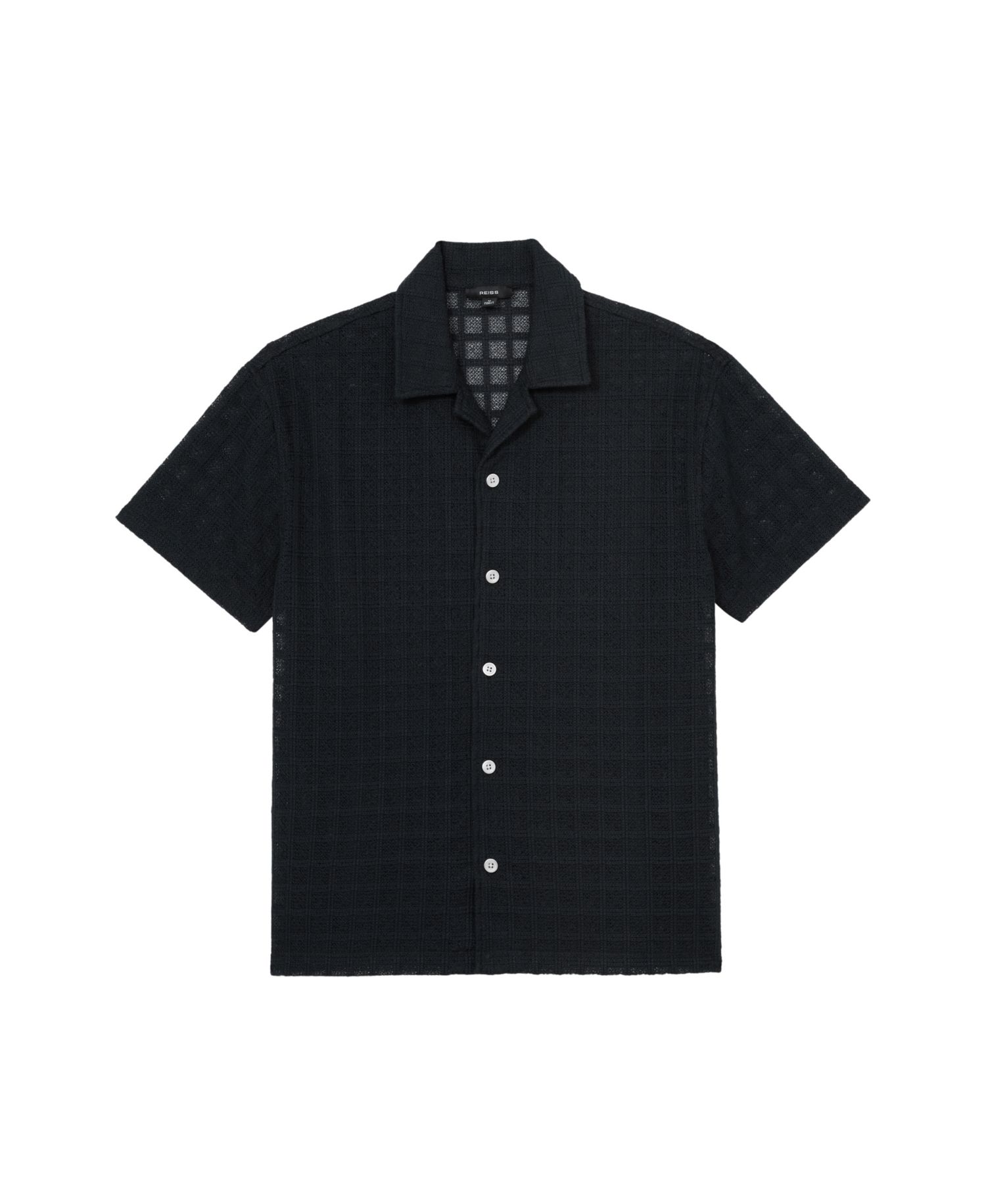 Men's Belardo Crochet Tile Cuban Shirt