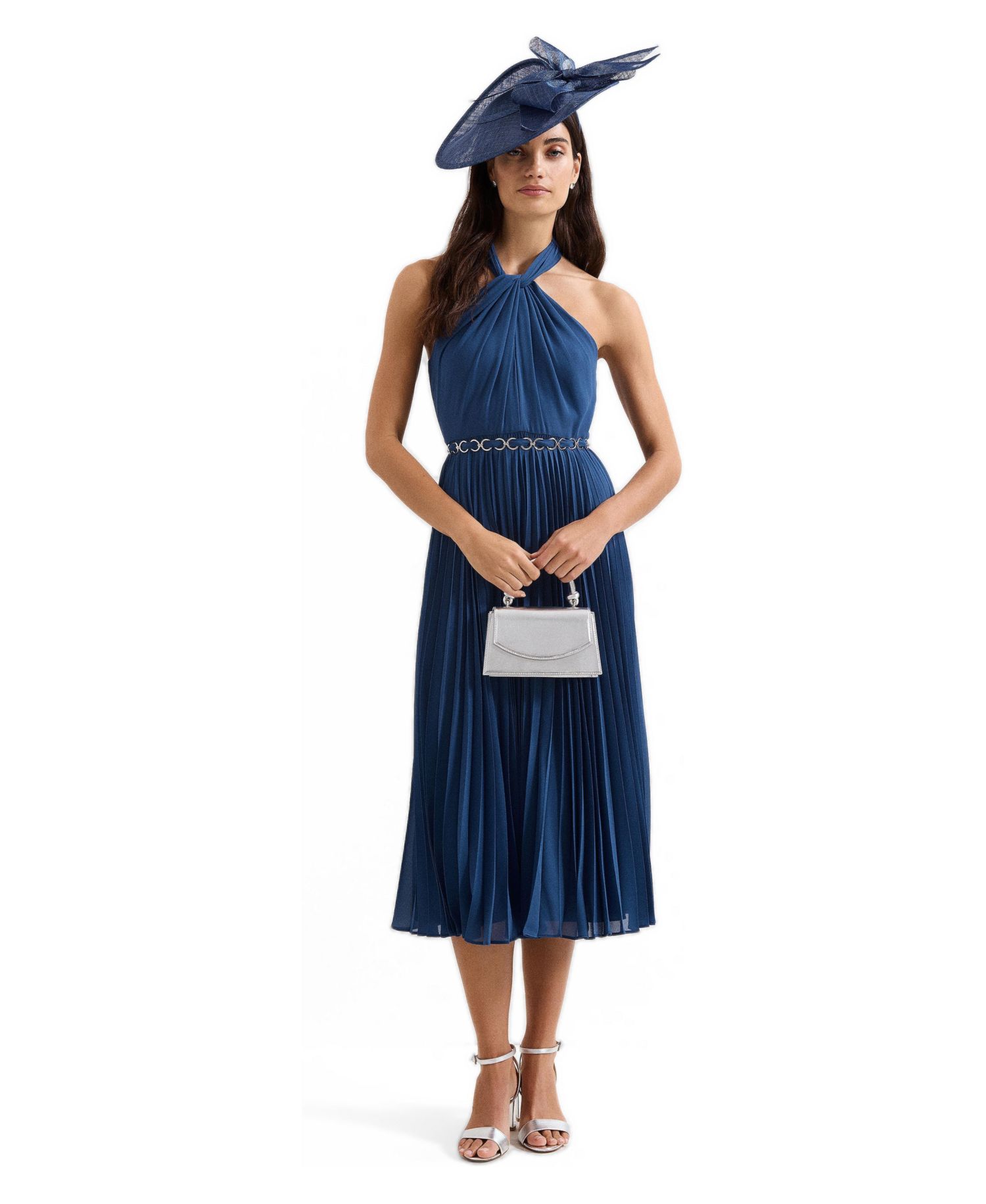 Women's Sathia Pleated Halter Neck Midi Dress