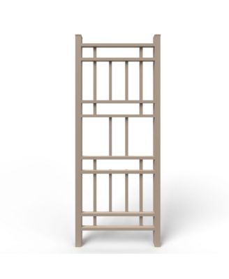 Dura-Trel Wellington 28 x 75 Inch PVC Vinyl Outdoor Garden Patio Trellis, Mocha