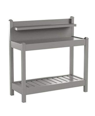Dura-Trel Greenfield Outdoor Table Potting Bench for Gardening Supplies, Mocha