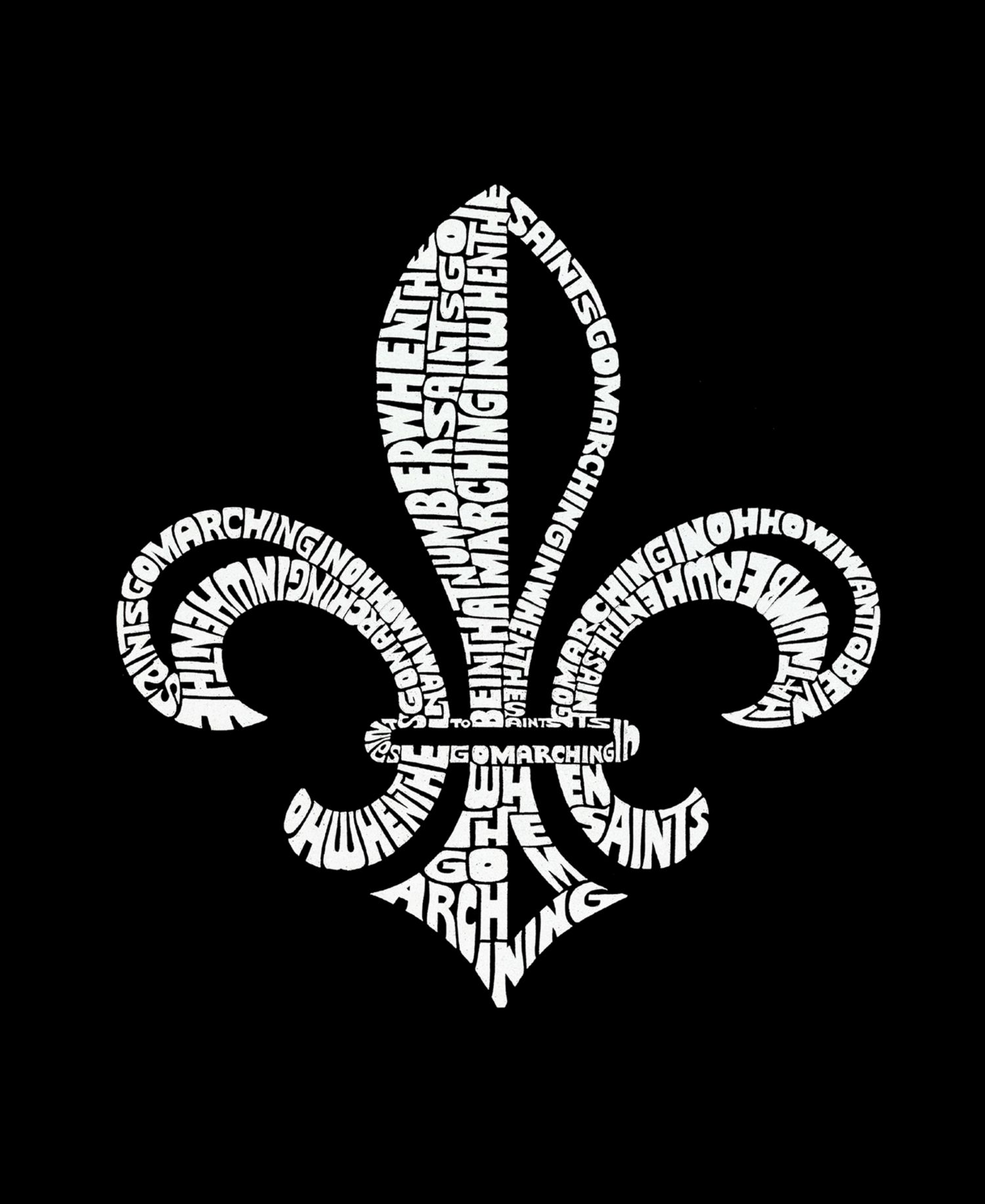 Men's Fleur-De-Lis Word Art Tank Top