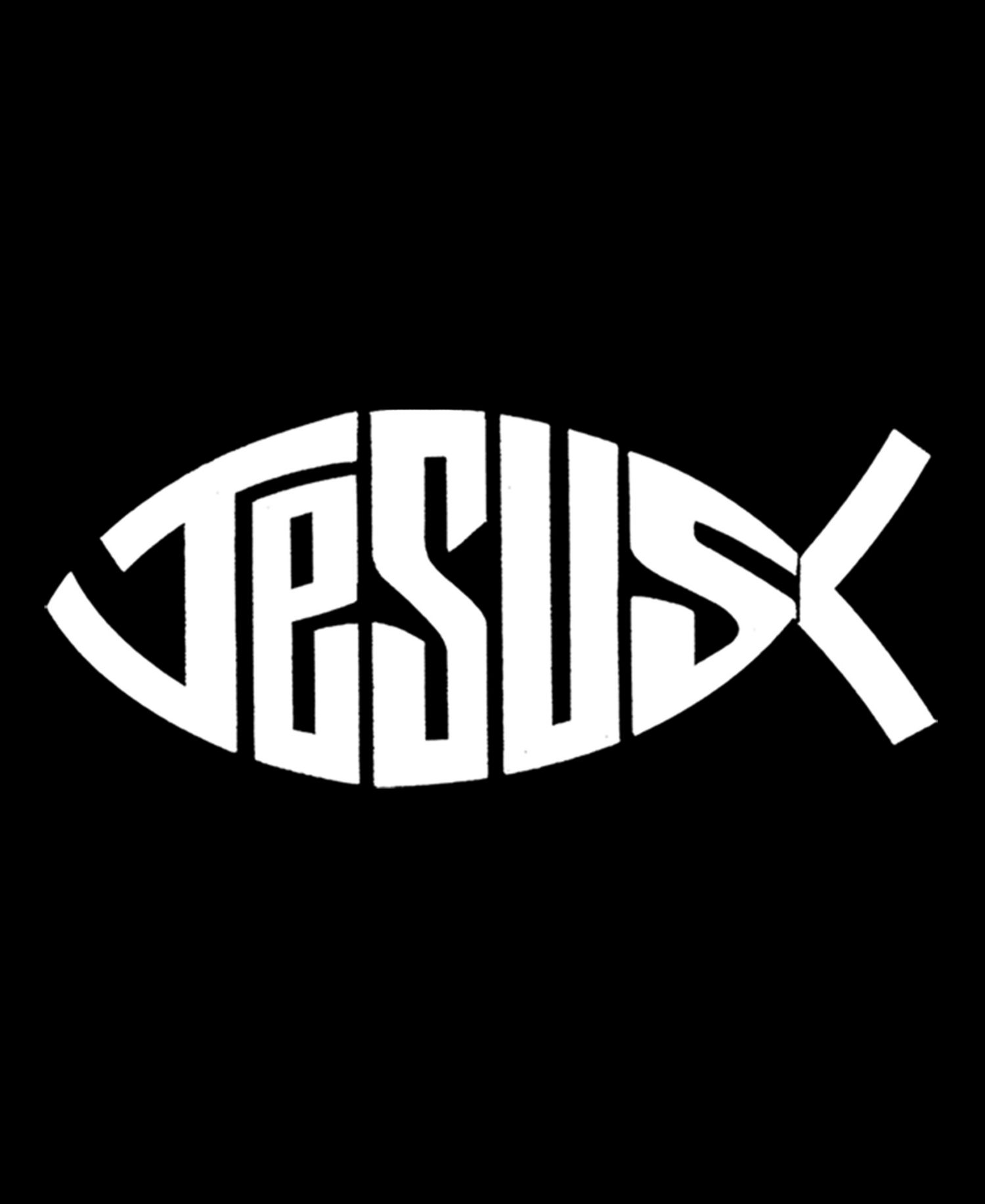 Men's Jesus Fish Symbol Design Tank Top