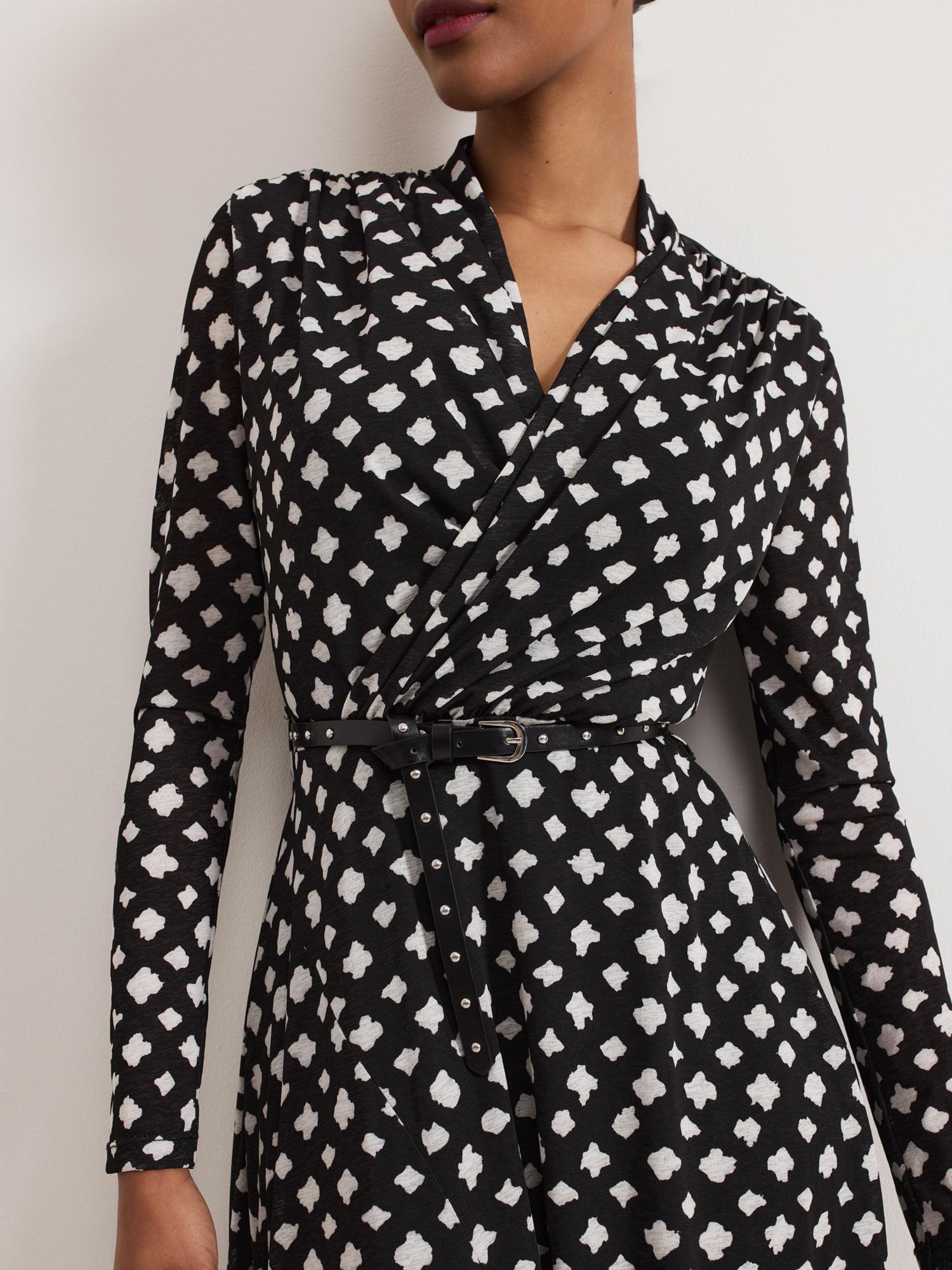 Women's Caitlin Asymmetric Wrap Midi Dress