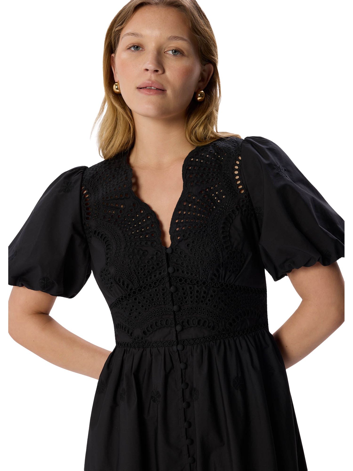 Women's Cotton Broderie Dress