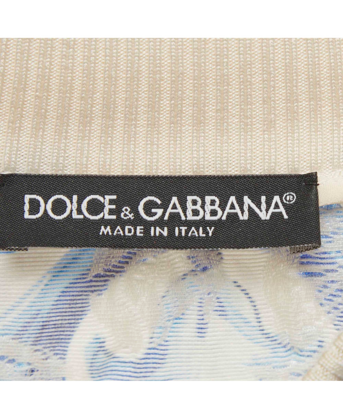 Pre-Owned Dolce & Gabbana Women's Majolica Printed Jacquard Top