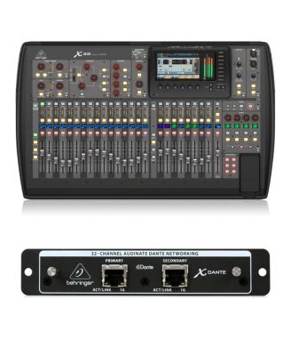 X32 32-Channel 25-Bus Total Recall Digital Mixing Console V4.0, Bundle with High-Performance 32-Channel Expansion Card