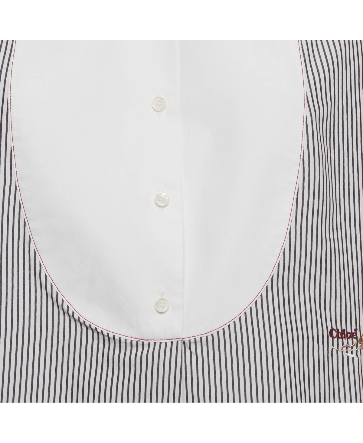 Pre-Owned Chloe Women's Striped Cotton Tunic