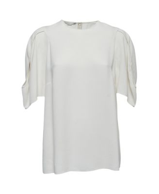 Women's Crepe Slit Sleeve Detail Blouse