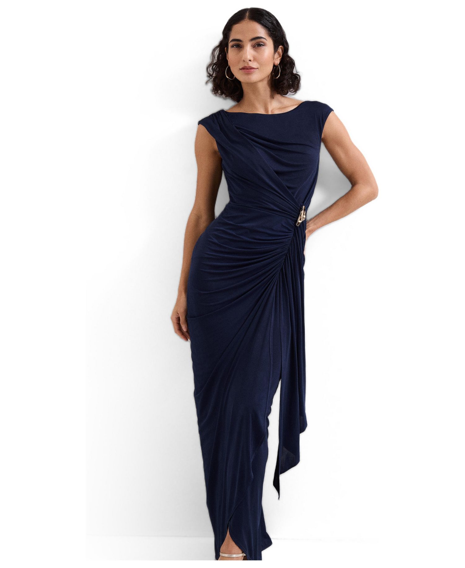 Women's Donna Ruched Detail Maxi Dress