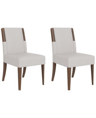 Amelie 2-Piece Wood Upholstered Dining Chair Set