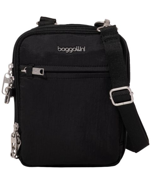Женская сумка Baggallini Classic Anti-Theft Mini Crossbody Handbag, цвет: Чёрный