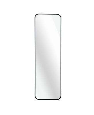 Modern Elegant Rectangular Wall Mirror Brushed Aluminum Alloy Frame HD Clear Glass Mirror for Bedroom Bathroom Living Room Decor